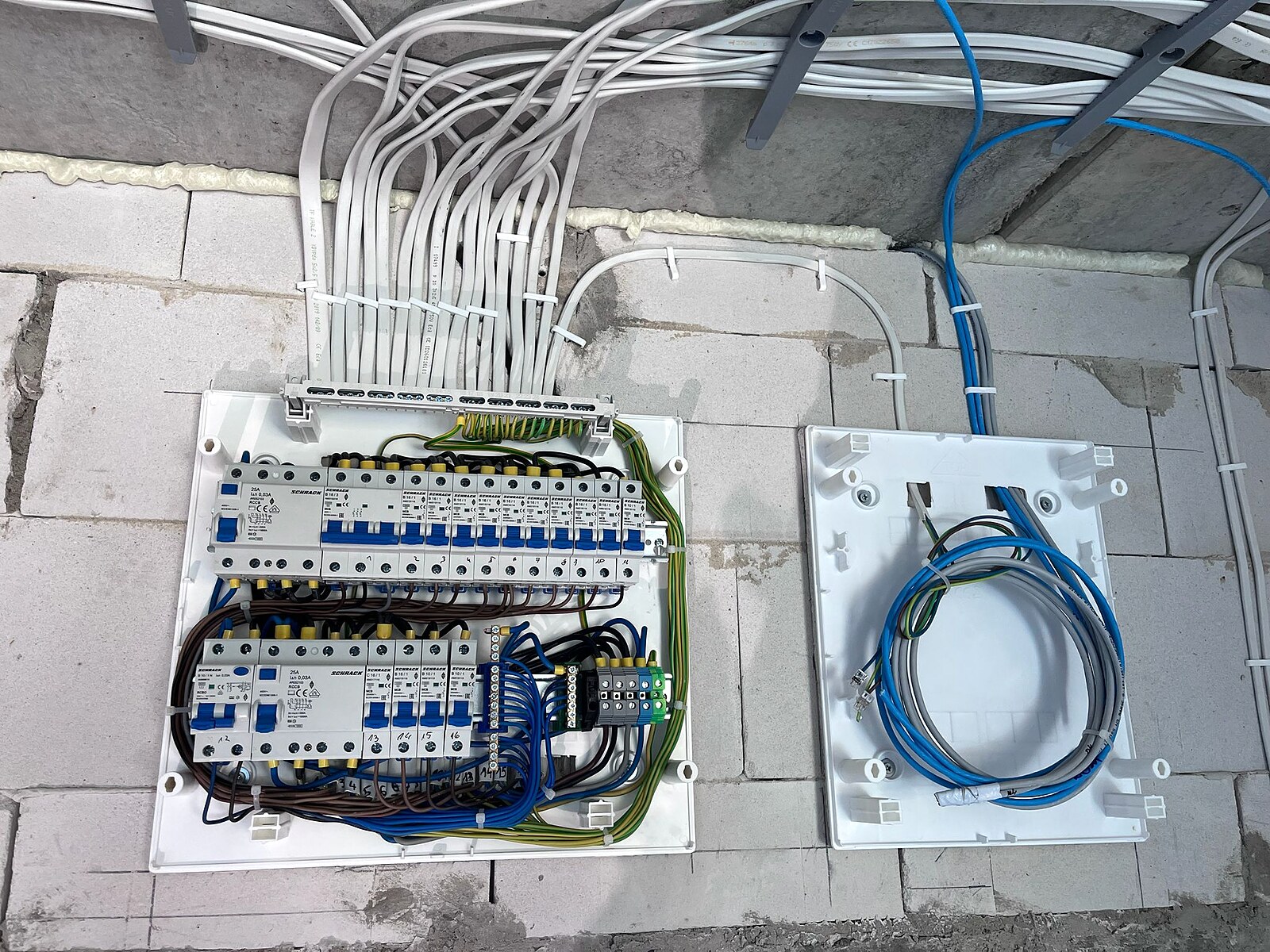 Rozdzielnice elektryczne w budynku wielorodzinnym